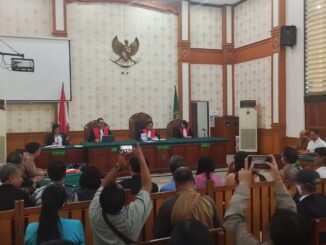 Suasana persidangan Denpasar Banjir - iST