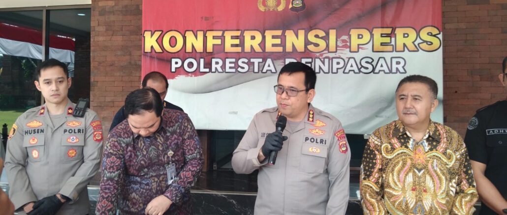 Kapolresta Denpasar pada jumpa pers kasus di Denpasar - IST