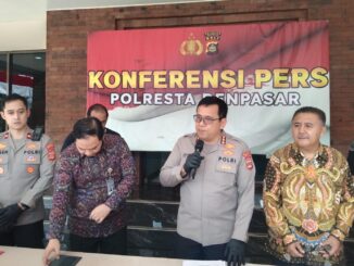 Kapolresta Denpasar pada jumpa pers kasus di Denpasar - IST