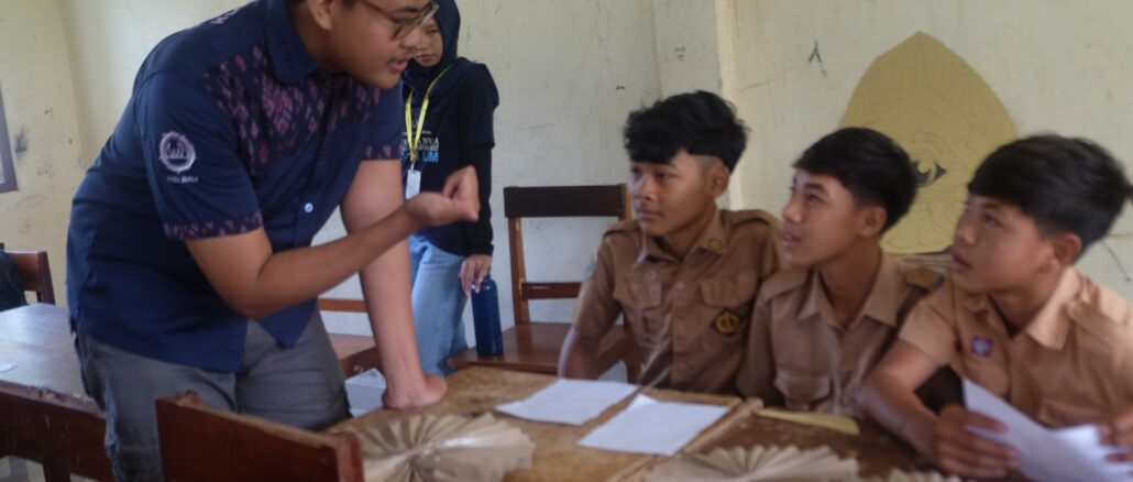 Sosialisasi edukatif mengenai pencegahan perundungan (bullying) dan pentingnya menjaga kesehatan mental remaja di SMP Negeri 4 Desa Songan B, Kecamatan Kintamani, Kabupaten Bangli, Bali, Sabtu (1/8/2026) - IST