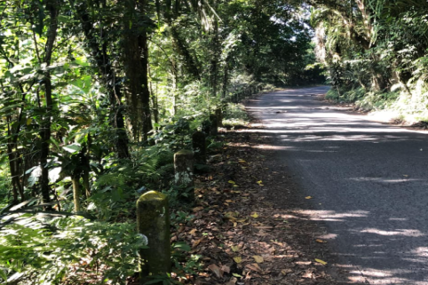 Dokumentasi kondisi pembatas jalan sebelum dilakukan revitalisasi di Jalan Raya Pakel, Desa Bebandem, Karangasem, Bali - IST