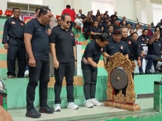 Bupati Wayan Adi Arnawa dan Wabup Bagus Alit Sucipta membuka Kejuaraan Pencak Silat PSPS Bhakti Negara Cup I Tahun 2026 di GOR Purna Krida, Kerobokan, Kuta Utara, Jumat (4/9) - IST