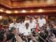 Bupati Wayan Adi Arnawa daan Wabup Bagus Alit Sucipta saat Rapat Paripurna DPRD Kabupaten Badung di Ruang Sidang Utama Gosana, Kantor DPRD Badung, Kamis (3/9).- IST