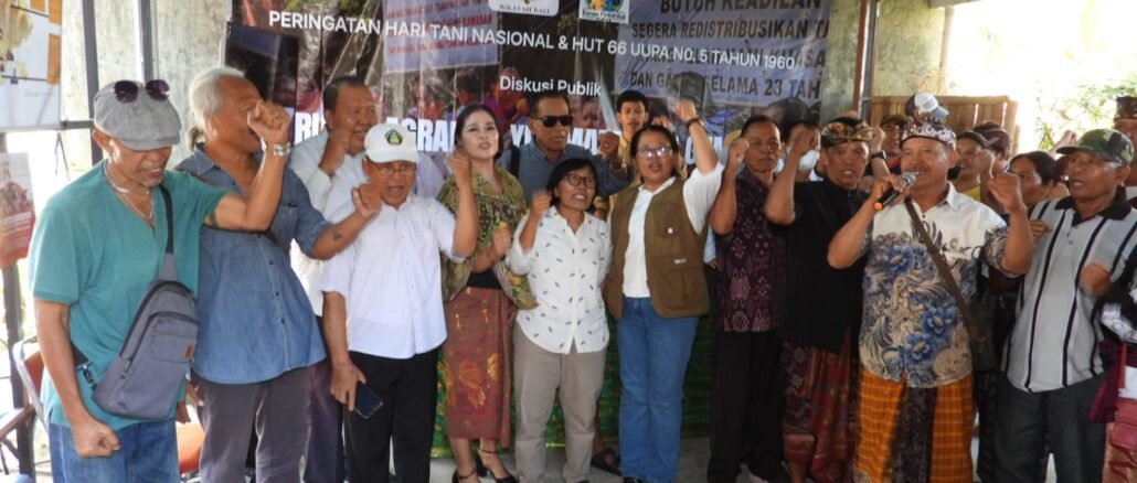 Aktivis dan petani menyatakan dukungan pada RUU Agraria yang berpihak pada rakyat - IST