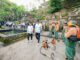 Bupati Wayan Adi Arnawa bersama Wabup Bagus Alit Sucipta dan para ASN serta komponen masyarakat menggelar aksi bersih-bersih lingkungan serta pembersihan sampah plastik di kawasan Puspem Badung, Jumat (9/10).