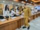 Wabup Bagus Alit Sucipta didampingi Sekda IB. Surya Suamba saat menerima exit meeting BPK RI Perwakilan Bali di Ruang Kriya Gosana, Puspem Badung, Senin (5/10)- iST
