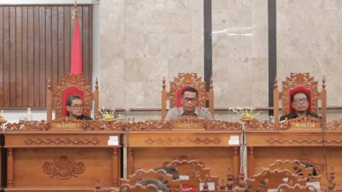 Sidang Paripurna DPRD Buleleng, Senin (26/10/2026) - IST