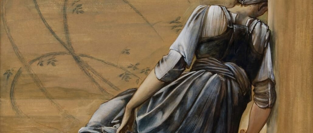 Foto: Birmingham Museums Trust/Unsplash. Lukisan The Briar Rose Series - Study for ‘The Garden Court’, 1889, karya Sir Edward Burne-Jones. Watercolour, koleksi Birmingham Museum & Art Gallery.