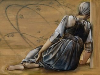 Foto: Birmingham Museums Trust/Unsplash. Lukisan The Briar Rose Series - Study for ‘The Garden Court’, 1889, karya Sir Edward Burne-Jones. Watercolour, koleksi Birmingham Museum & Art Gallery.