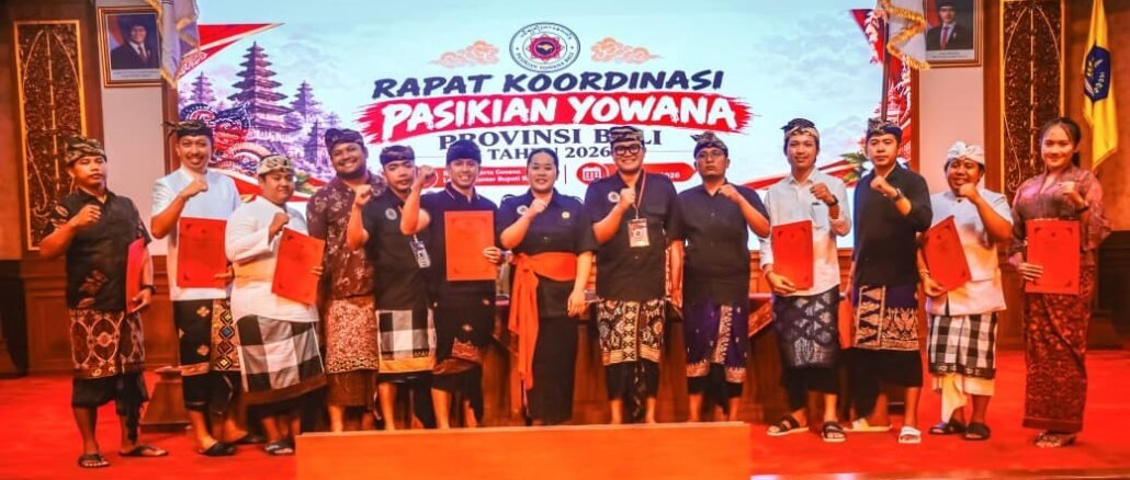 Rapat persiapan pemilihan Manggala Pasikian Yowana Kabupaten/Kota se-Bali. Kegiatan berlangsung di Ruang Gosana Lantai 3, Puspem Badung, Sabtu, 3 Oktober 2026. - IST