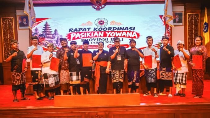 Rapat persiapan pemilihan Manggala Pasikian Yowana Kabupaten/Kota se-Bali. Kegiatan berlangsung di Ruang Gosana Lantai 3, Puspem Badung, Sabtu, 3 Oktober 2026. - IST