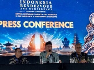 Jumpa Pers Indonesia Rendezvous, forum tahunan industri asuransi dan reasuransi yang pada tahun ini memasuki tonggak penyelenggaraan ke-30 dan digelar di Nusa Dua, Kabupaten Badung, Bali, Rabu (14/10) - IST